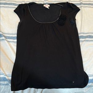 Lightly worn black blouse.